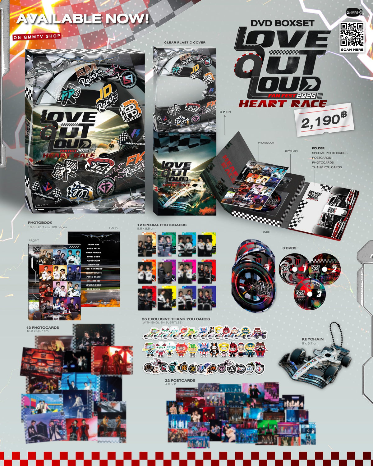DVD BOXSET LOVE OUT LOUD FAN FEST 2026 : HEART RACE