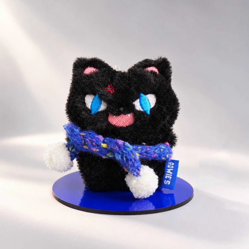Black Cat Series - แมวดำไหมพรมน้ำเงินลายจุด
