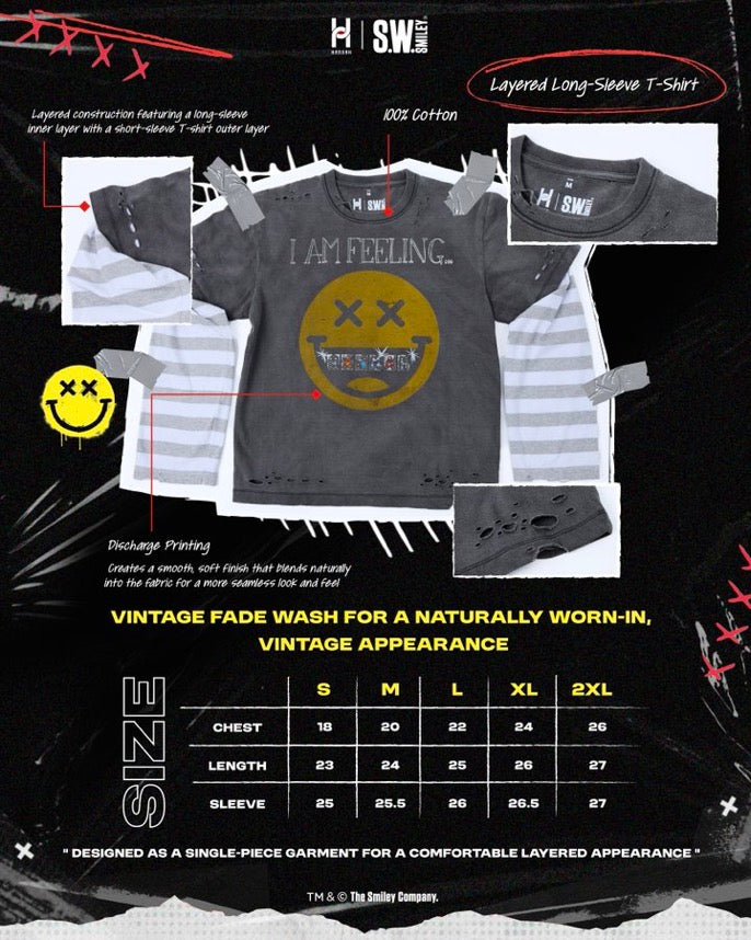 Tee: "HANNAH x S.W.SMILEY Fake-Layer Edition"