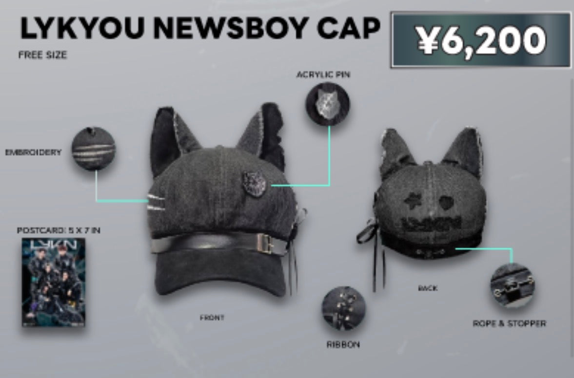 LYKYOU NEWSBOY CAP