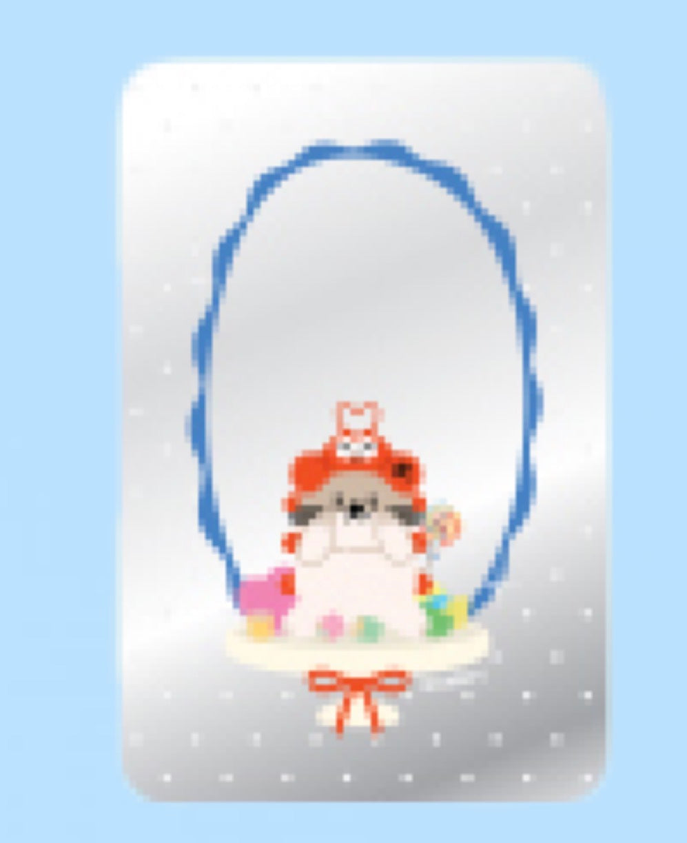 NONG NOOONG FANDOM CHARACTER MAGNETIC MIRROR WALLET