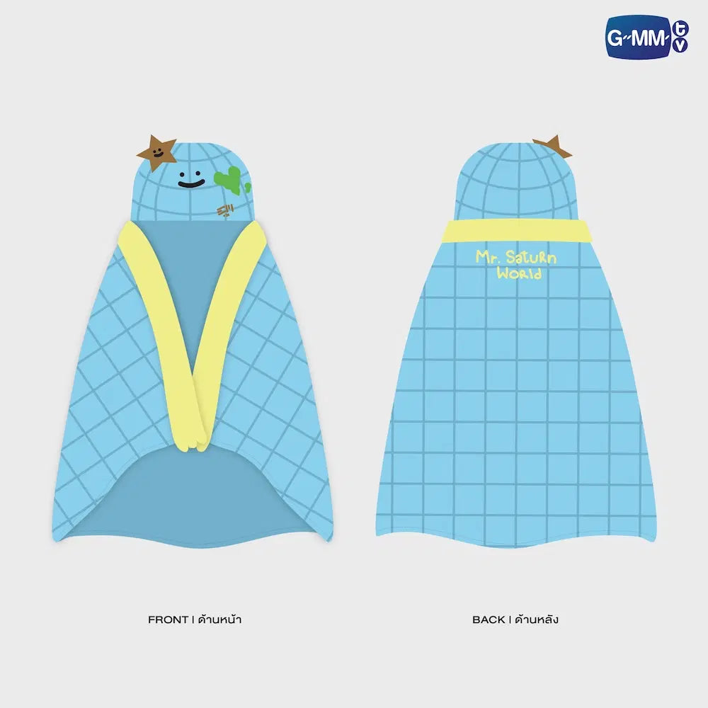 MR.SATURNWORLD FANDOM CHARACTER HOODIE BLANKET