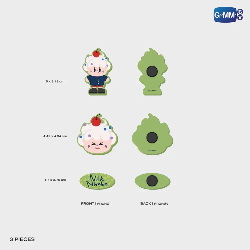 NILKNHAKE FANDOM CHARACTER RUBBER CHARM SET