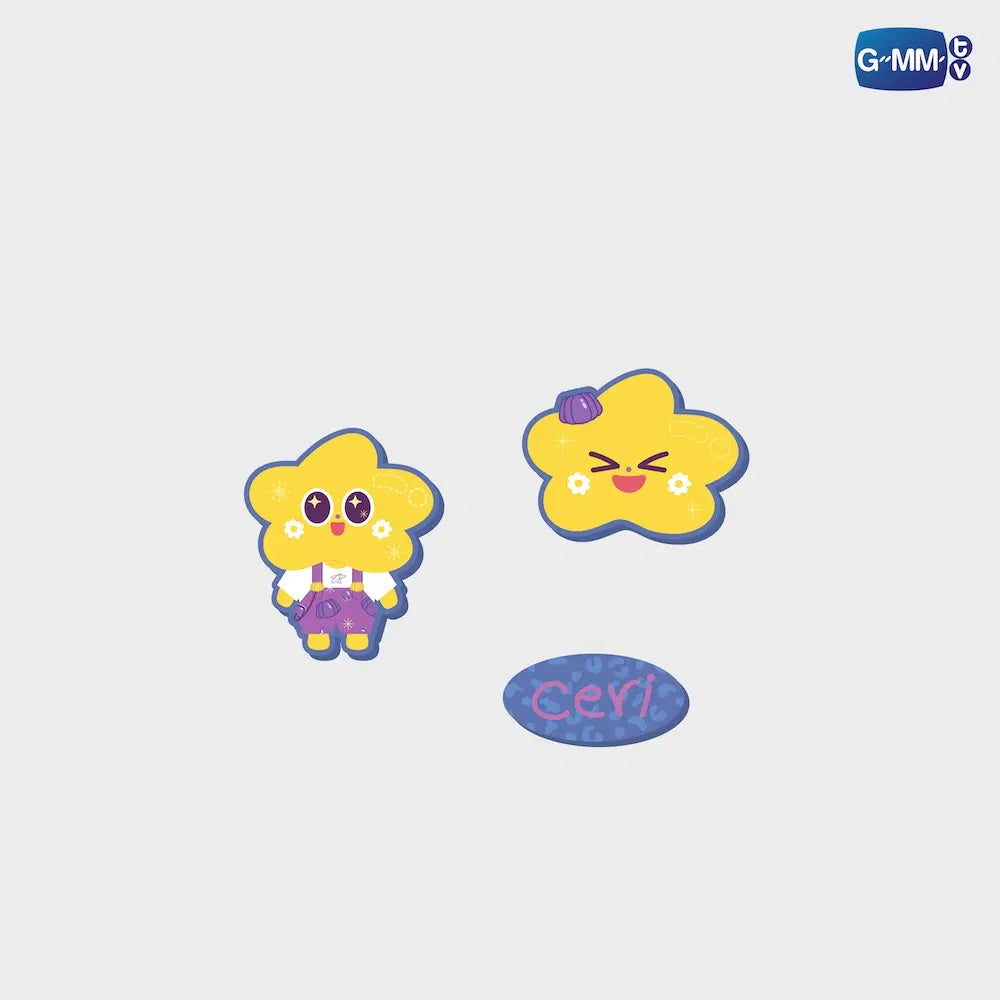 CERI FANDOM CHARACTER RUBBER CHARM SET