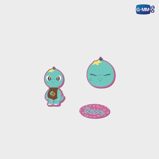 REXXA FANDOM CHARACTER RUBBER CHARM SET