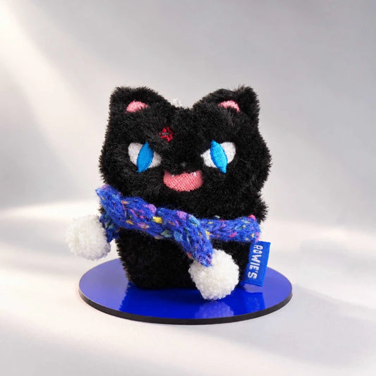 Black Cat Series - แมวดำไหมพรมน้ำเงินลายจุด