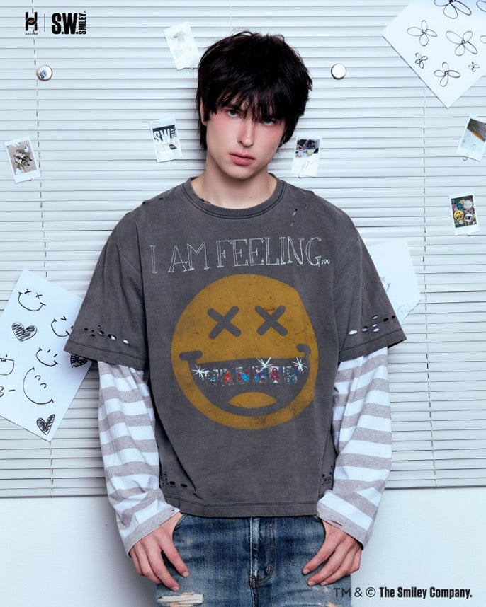 Tee: "HANNAH x S.W.SMILEY Fake-Layer Edition"