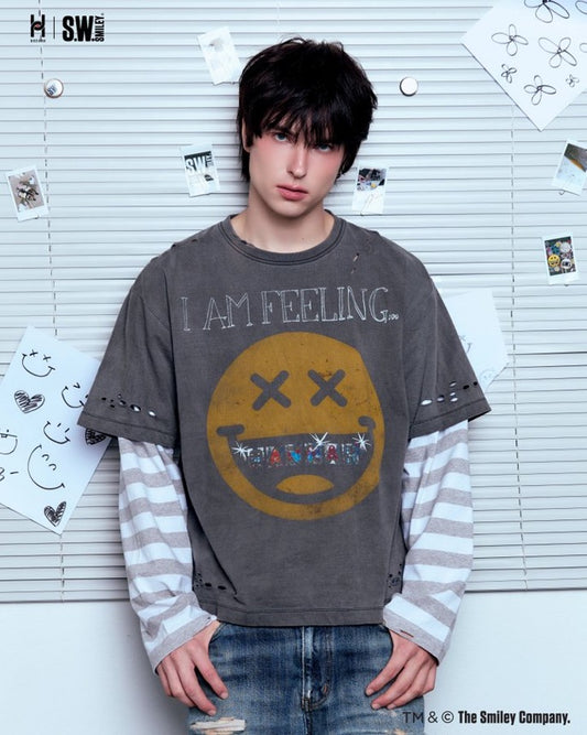 Tee: "HANNAH x S.W.SMILEY Fake-Layer Edition"
