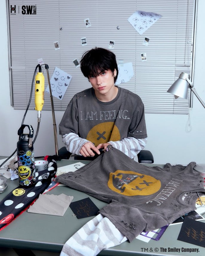 Tee: "HANNAH x S.W.SMILEY Fake-Layer Edition"