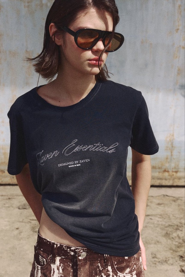 Zaven Essentials Tee — CHARCOALS