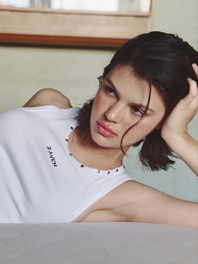 Zaven Stud Tank — MILK