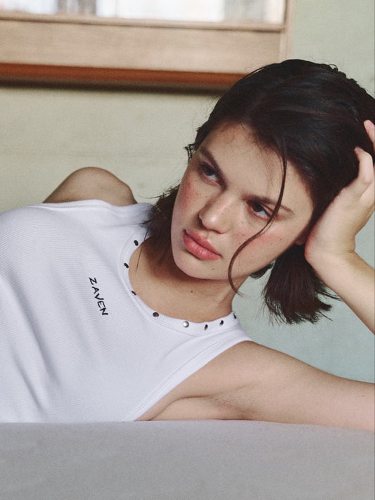 Zaven Stud Tank — MILK